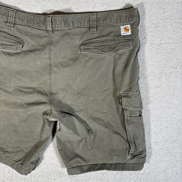Carhartt Rugged Flex Cargo Shorts Men’s Size 46 Fits 44 Olive Green Relaxed Fit - Picture 10 of 11